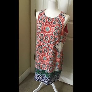 Multi colored sleeveless dress Size 12